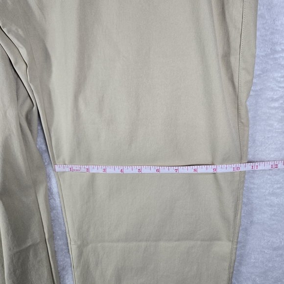 Lululemon Pants Mens 34x28 Beige Relaxed Tapered Soft Twill Trouser Logo NWT - Picture 11 of 12